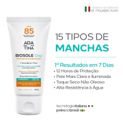 ADA TINA Biosole Oxy FPS 50 Proteção Solar com Vitaminas C e Niacinamida para Peles com Melasma