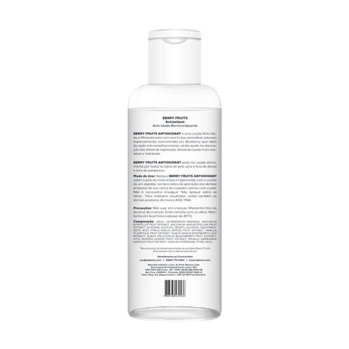 Loção Berry Fruits Antioxidant Anti-Idade Remineralizante – 100ml