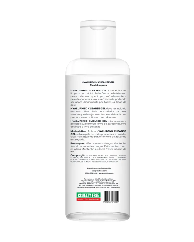 Ada tina Hyaluronic Cleanse Gel Fluido de Limpeza Facial Suave e Refrescante