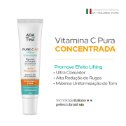 Pure C 40 Ultra Clareador 2x Mais Vitamina C Pura Renova e Clareia