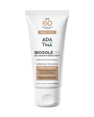 Protetor Solar 12HS Com Cor Toque Seco Biosole BB FPS 60 Cor Miele
